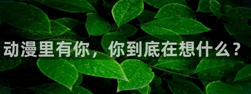 age动漫：动漫里有你，你到底在想什么？